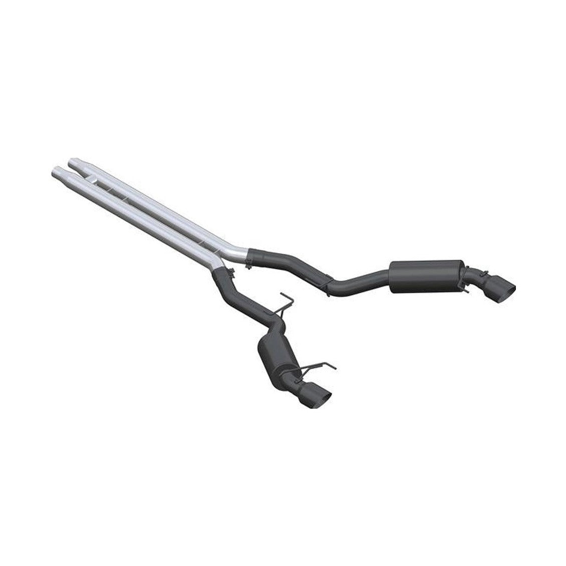 MBRP MBRP 15-17 Ford Mustang GT 5.0 3in Cat Back Dual Split Rear Race Version 4.5in Tips - Black Coated