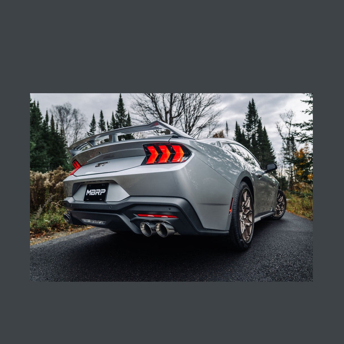 MBRP MBRP 2024+ Ford Mustang GT Armor Lite 3in Steet Profile Catback Exhaust - Stainless Steel Tips