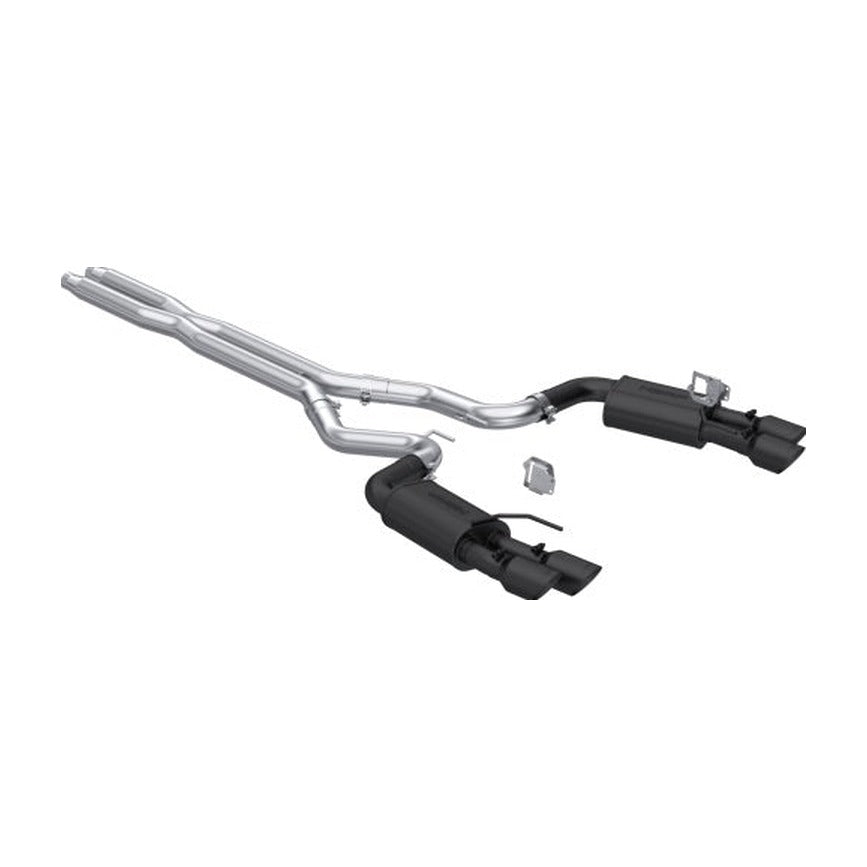 MBRP MBRP 2024 Ford Mustang GT 5.0L 3in Cat-Back Dual Split Rear - Quad Black Tips