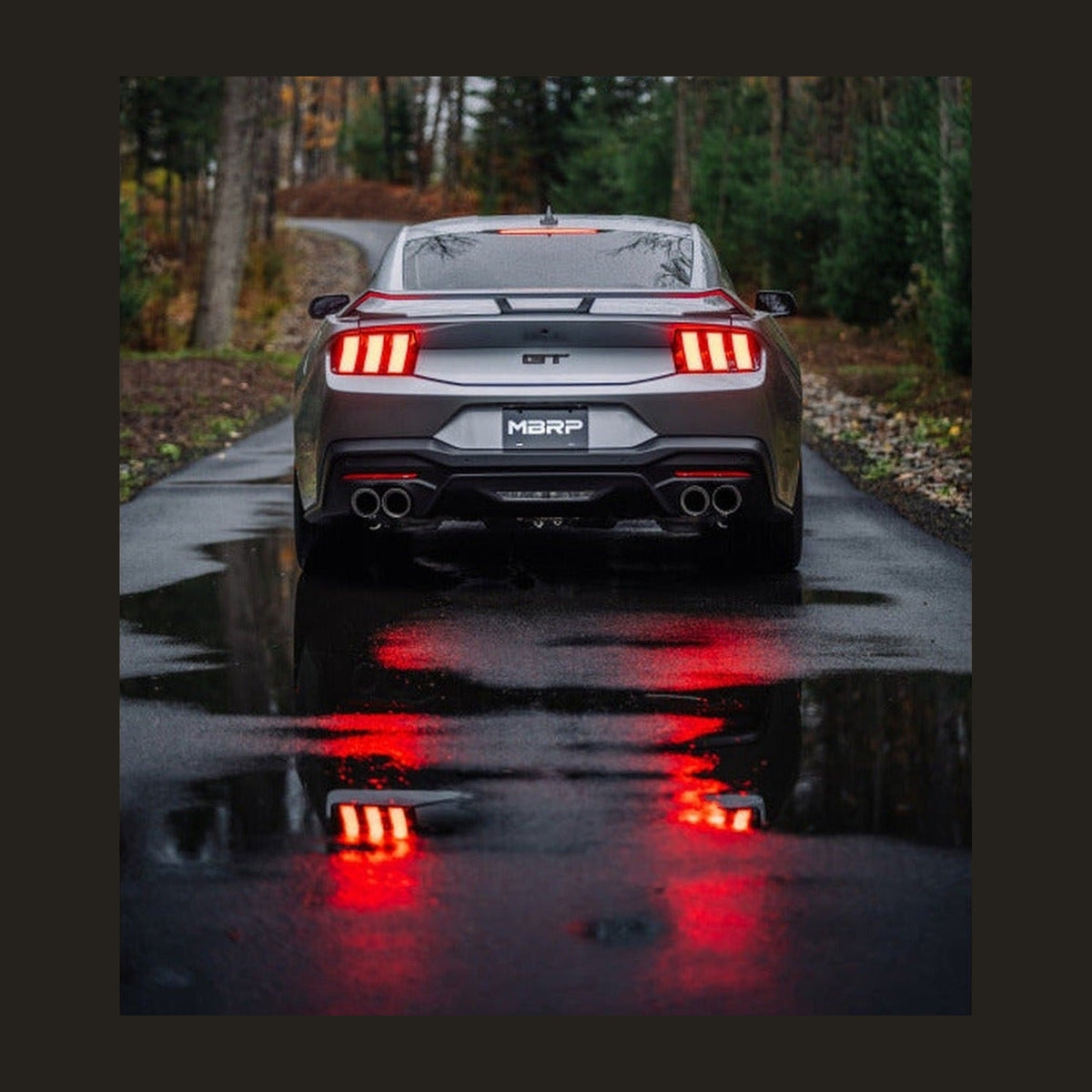 MBRP MBRP 2024+ Ford Mustang 5.0L T304 SS 3in Cat-Back Dual Split Exhaust w/ Quad Tips (Valve Delete), installed