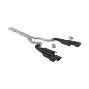 MBRP MBRP 2024+ Ford Mustang 5.0L Blk Alum. SS 3in Cat-Back Exhaust w/ Quad Blk Tips (Valve Delete)