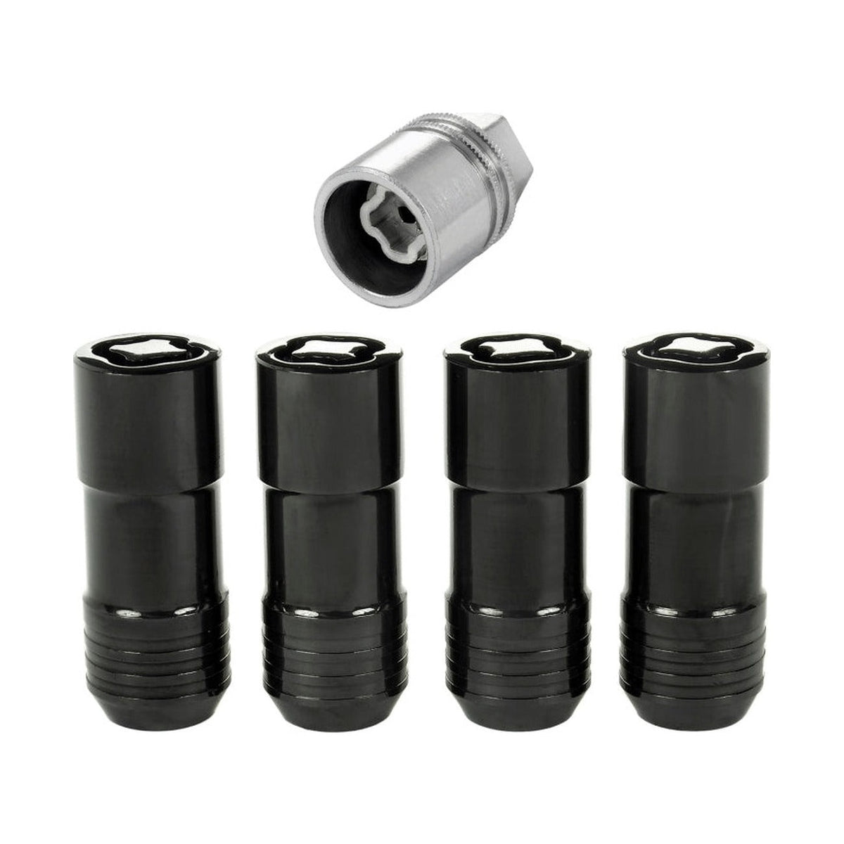 McGard McGard Wheel Lock Nut Set - 4pk. (Cone Seat) M14X2.0 / 13/16 Hex / 2.25in. Length - Black