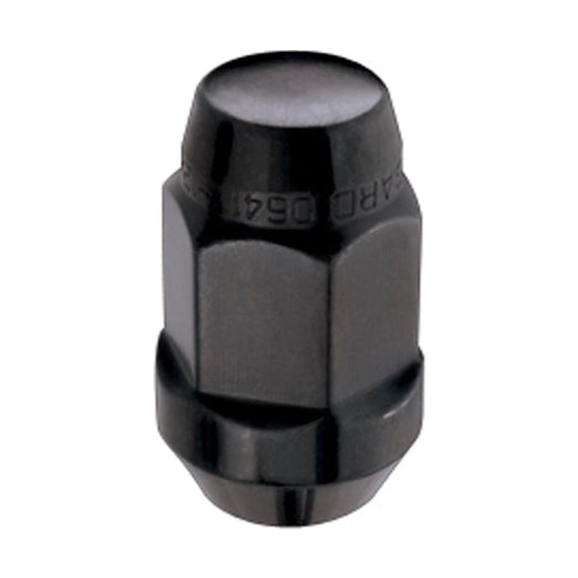 McGard McGard Hex Lug Nut (Cone Seat Bulge Style) 1/2-20 / 3/4 Hex / 1.45in. Length (4-pack) - Black
