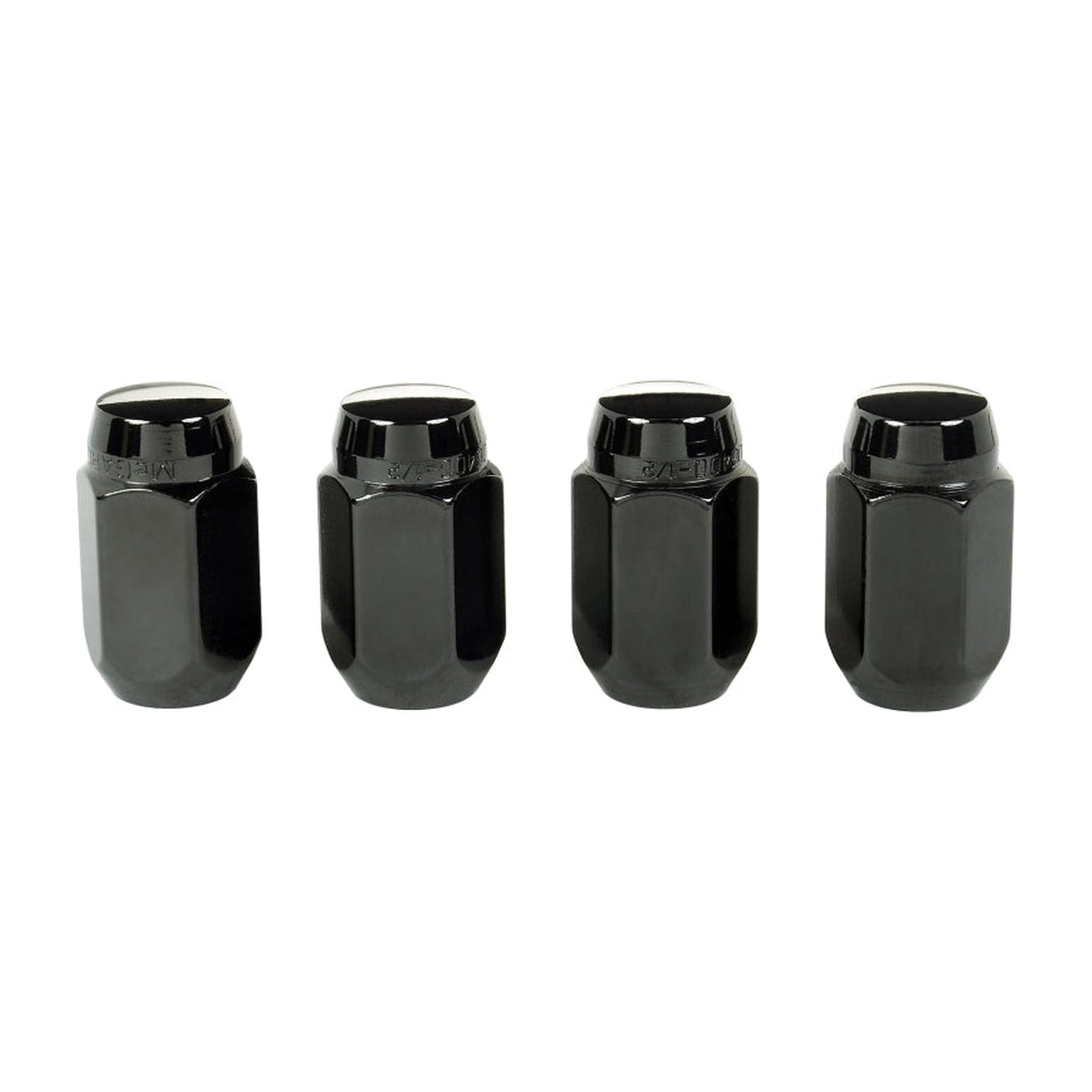McGard McGard Hex Lug Nut (Cone Seat) 1/2-20 / 13/16 Hex / 1.5in. Length (4-Pack) - Black