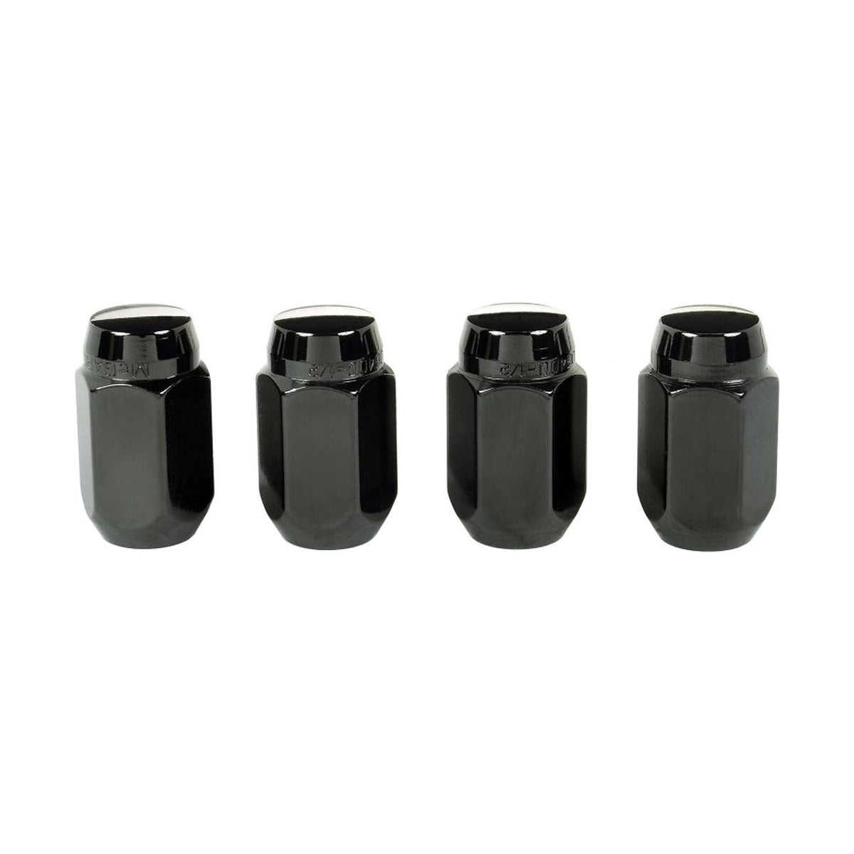McGard McGard Hex Lug Nut (Cone Seat) 1/2-20 / 13/16 Hex / 1.5in. Length (4-Pack) - Black