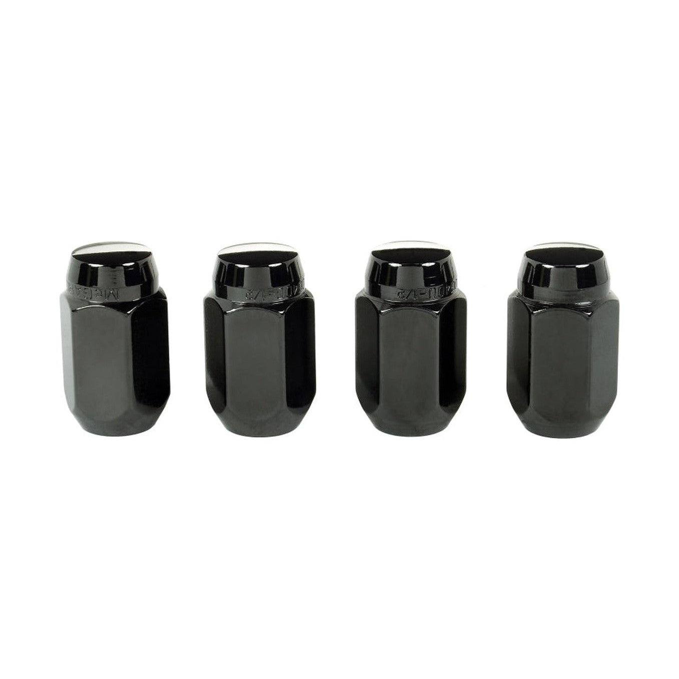 McGard McGard Hex Lug Nut (Cone Seat) 1/2-20 / 13/16 Hex / 1.5in. Length (4-Pack) - Black