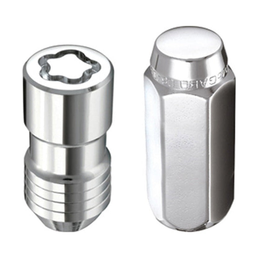 McGard McGard 5 Lug Hex Install Kit w/Locks (Cone Seat Nut) M14X1.5 / 22mm Hex / 1.635in. Length - Chrome