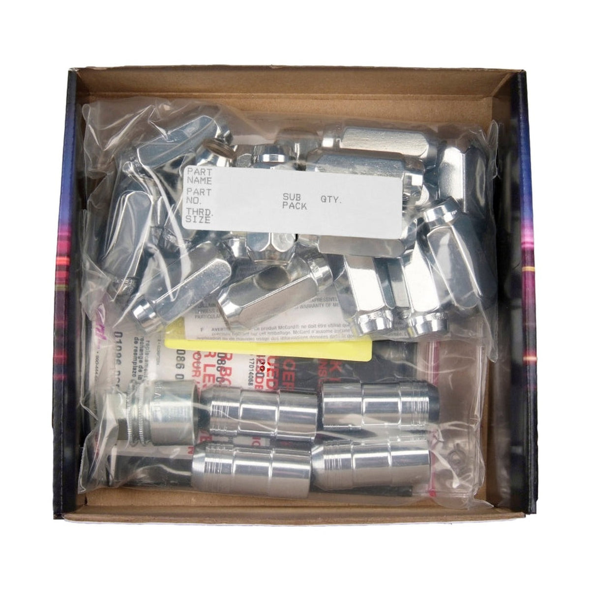 McGard McGard 5 Lug Hex Install Kit w/Locks (Cone Seat Nut) M14X1.5 / 22mm Hex / 1.635in. Length - Chrome