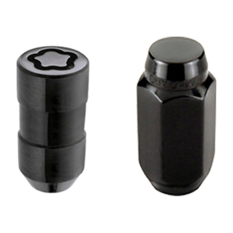 McGard McGard 5 Lug Hex Install Kit w/Locks (Cone Seat Nut) M14X1.5 / 22mm Hex / 1.635in. Length - Black