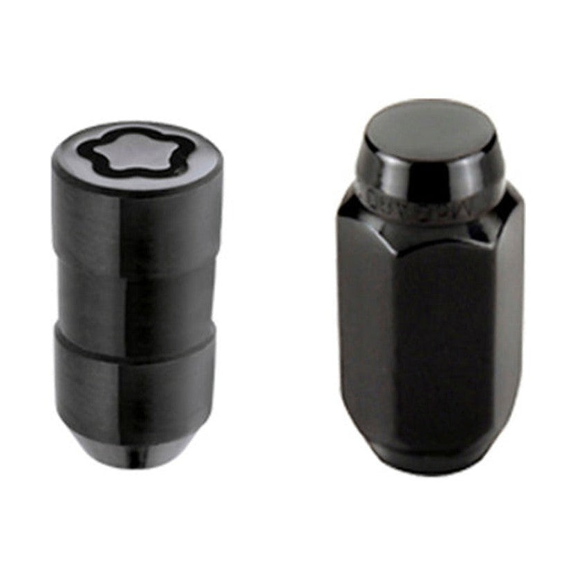 McGard McGard 5 Lug Hex Install Kit w/Locks (Cone Seat Nut) M14X1.5 / 22mm Hex / 1.635in. Length - Black