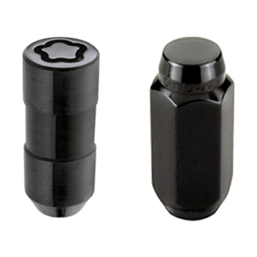 McGard McGard 6 Lug Hex Install Kit w/Locks (Cone Seat Nut) M14X1.5 / 13/16 Hex / 1.945in. Length - Black