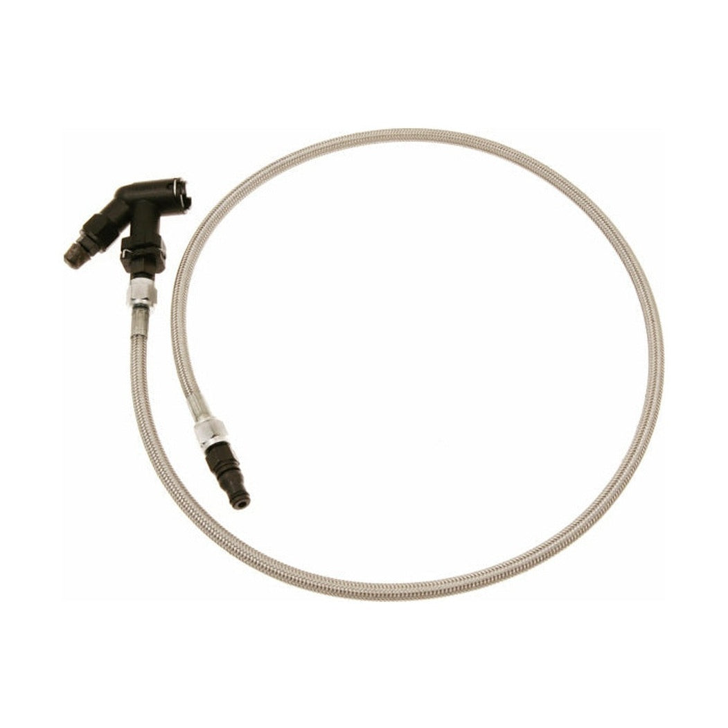 McLeod Racing McLeod Line Assy Mustang 2005-Up 36in W/Male Wire Clip Fittings & Elbow Bleeder