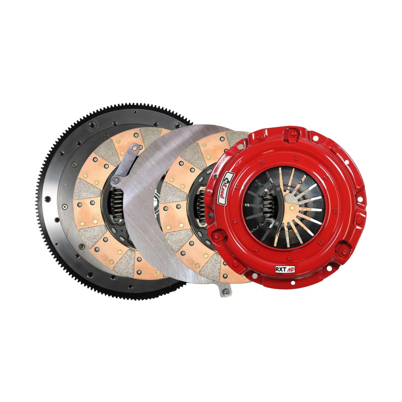 McLeod Racing McLeod 2016 Ford GT350 RXT HD Street Twin Clutch 1-1/8 X 26 w/ 164T 8 Bolt Aluminum Flywheel