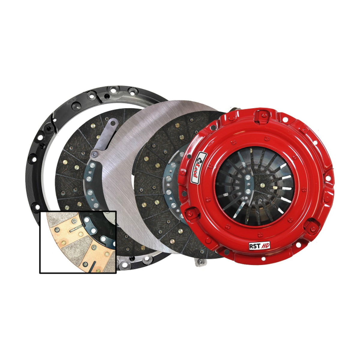 McLeod Racing McLeod Racing RST HD Twin - Modular Steel Base Plate - 10-14 GT500 - 1-1/8 x 26 Spline