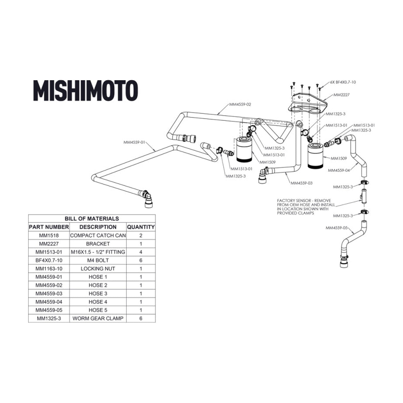 Mishimoto Mishimoto 18+ Ford F-150 2.7L EcoBoost Baffled Oil Catch Can Kit - Clear