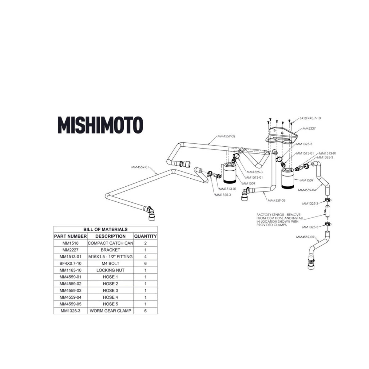 Mishimoto Mishimoto 18+ Ford F-150 2.7L EcoBoost Baffled Oil Catch Can Kit - Clear
