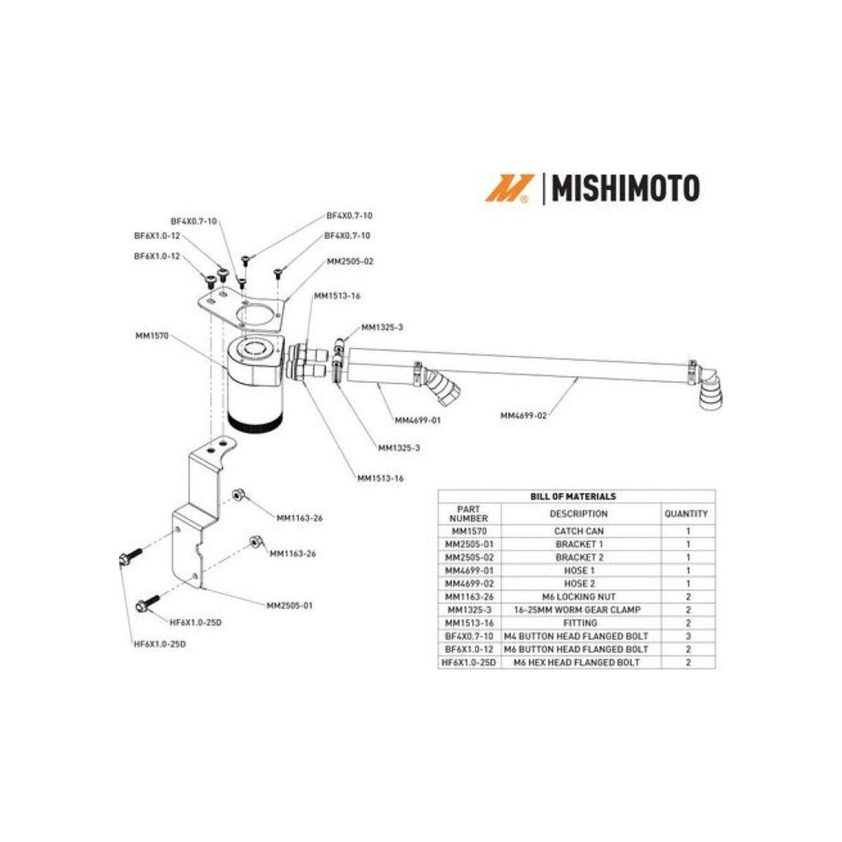 Mishimoto Mishimoto 2024+ Ford Mustang V8 Oil Catch Can - PCV Side