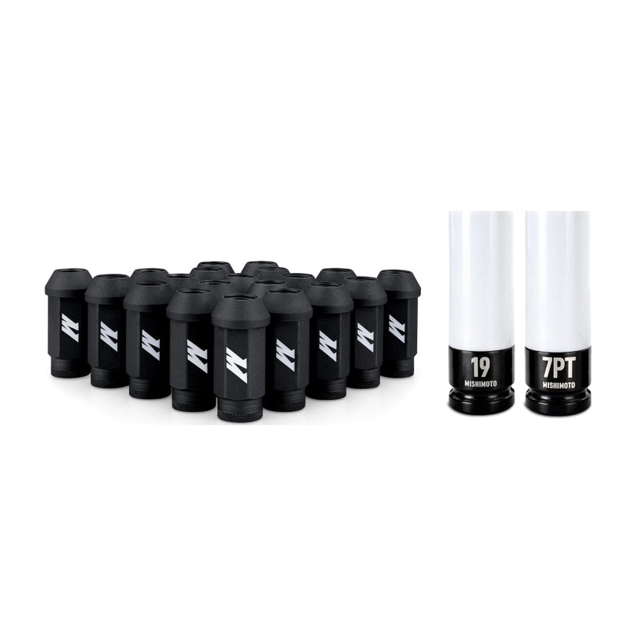 Mishimoto Mishimoto Steel Locking Lug Nuts M14x1.5 20pc Set Black