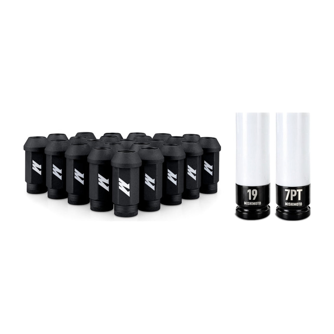 Mishimoto Mishimoto Steel Locking Lug Nuts M14x1.5 24pc Set Black