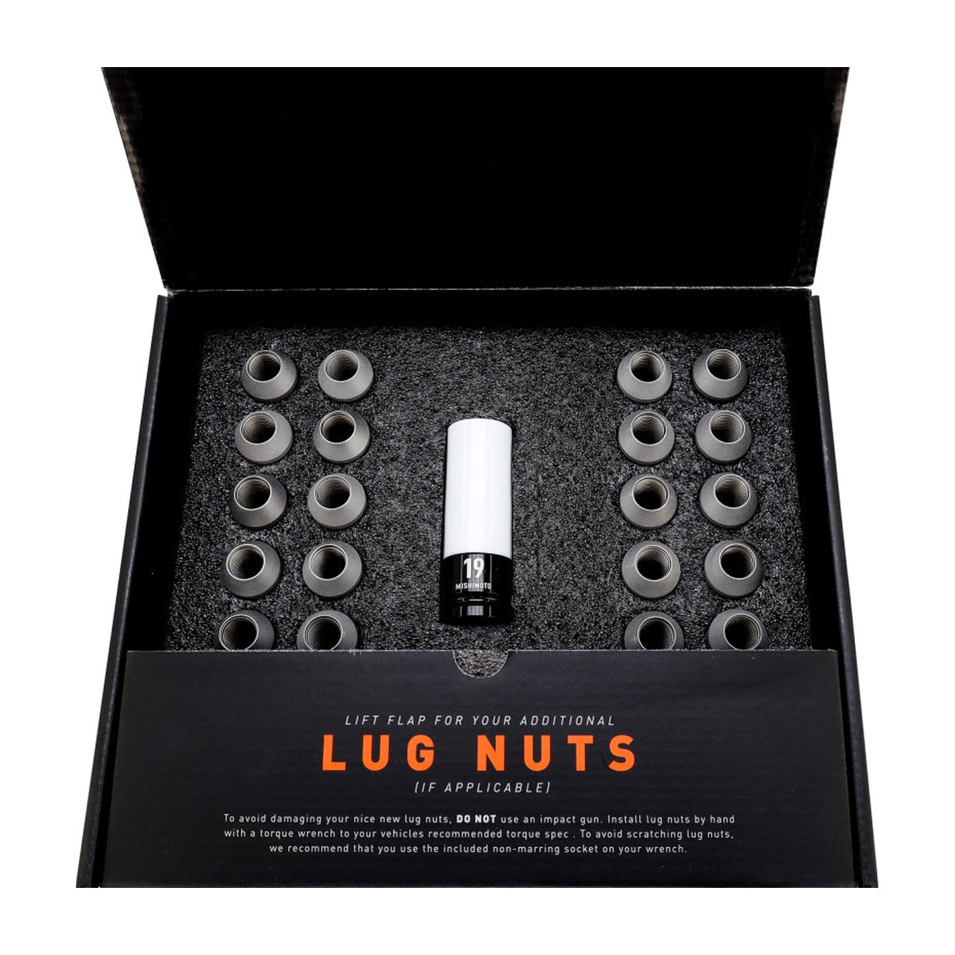 Mishimoto Mishimoto Steel Locking Lug Nuts M14x1.5 24pc Set Black