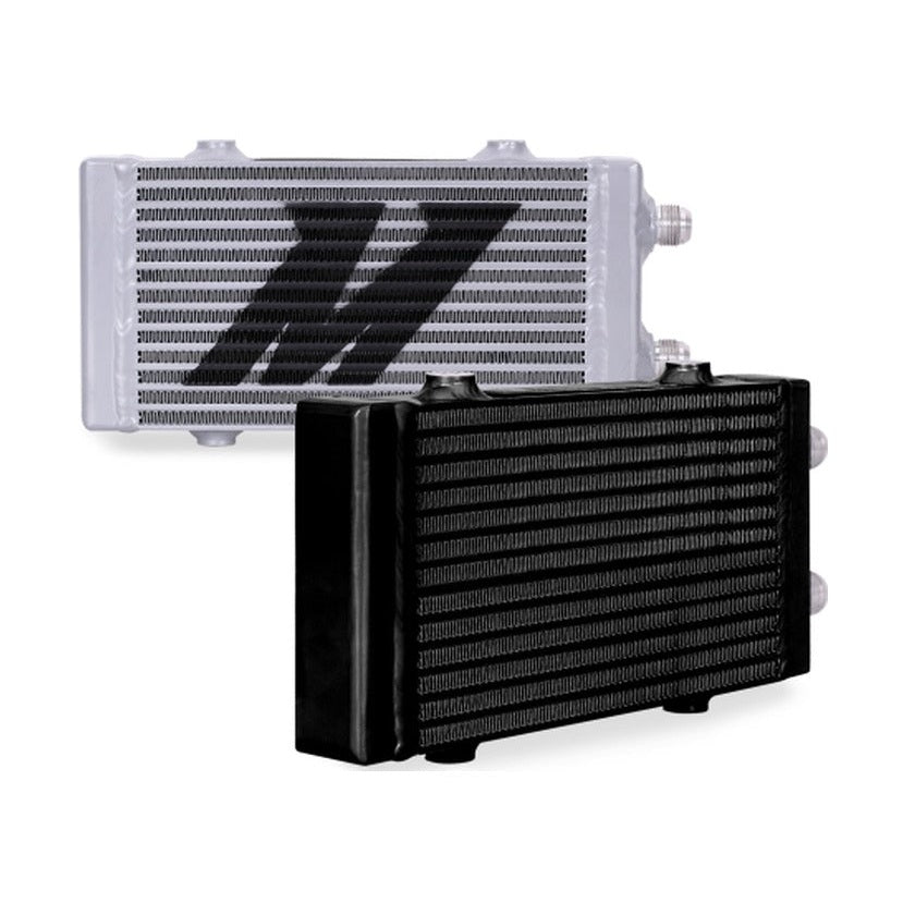 Mishimoto Mishimoto Universal Small Bar and Plate Dual Pass Black Oil Cooler
