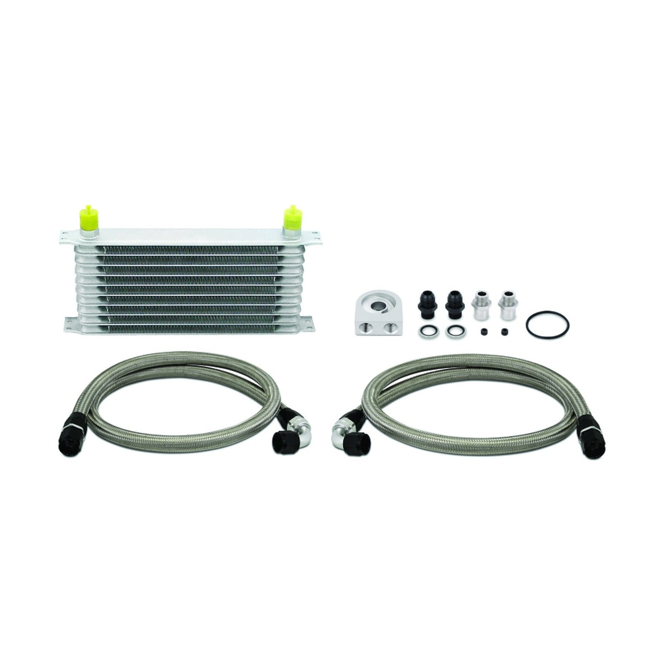Mishimoto Mishimoto Universal 10 Row Oil Cooler Kit (Metal Braided Lines)