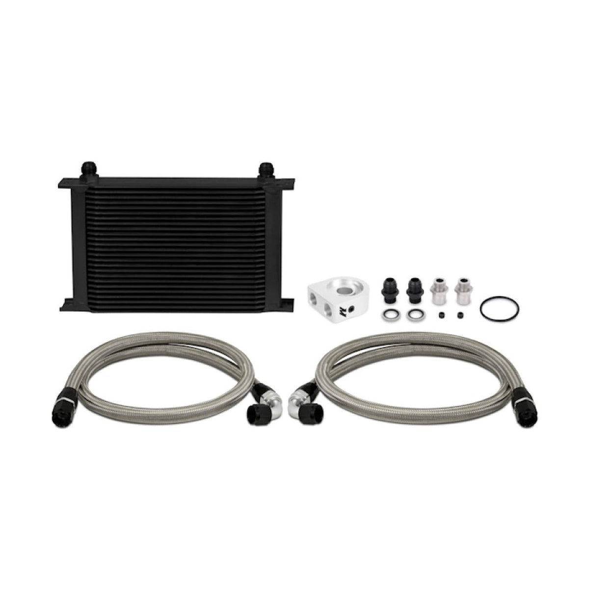 Mishimoto Mishimoto Universal 10 Row Oil Cooler Kit (Metal Braided Lines)