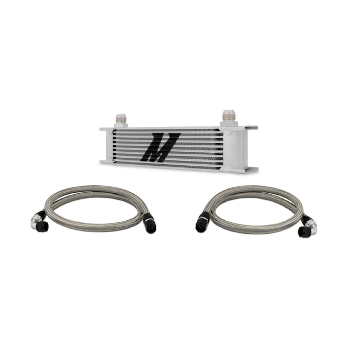Mishimoto Mishimoto Universal 10 Row Oil Cooler Kit (Metal Braided Lines)