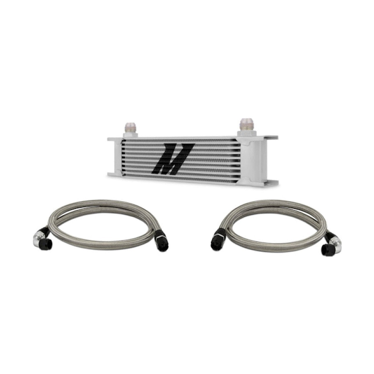 Mishimoto Mishimoto Universal 10 Row Oil Cooler Kit (Metal Braided Lines)