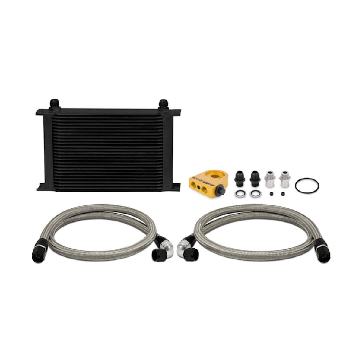 Mishimoto Mishimoto Universal Thermostatic 25 Row Oil Cooler Kit (Black Cooler)