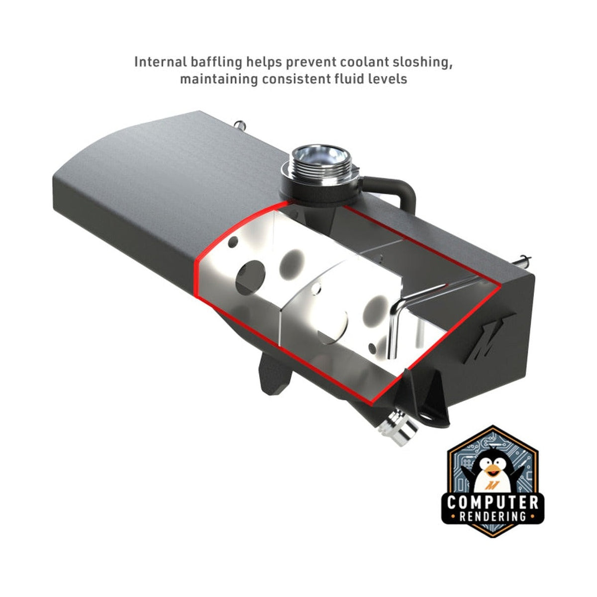 Mishimoto Mishimoto 2015+ Ford F-150 Aluminum Expansion Tank - Micro-Wrinkle Black
