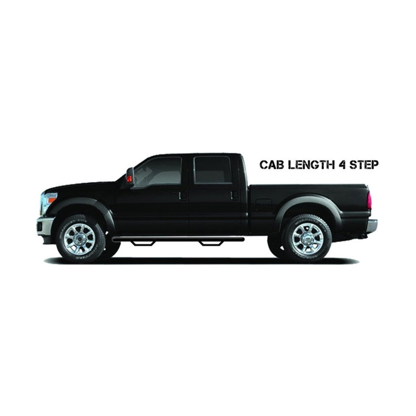 N-Fab N-Fab Nerf Step 09-14 Ford F-150/Raptor/Lobo SuperCrew - Tex. Black - Cab Length - 3in, installed