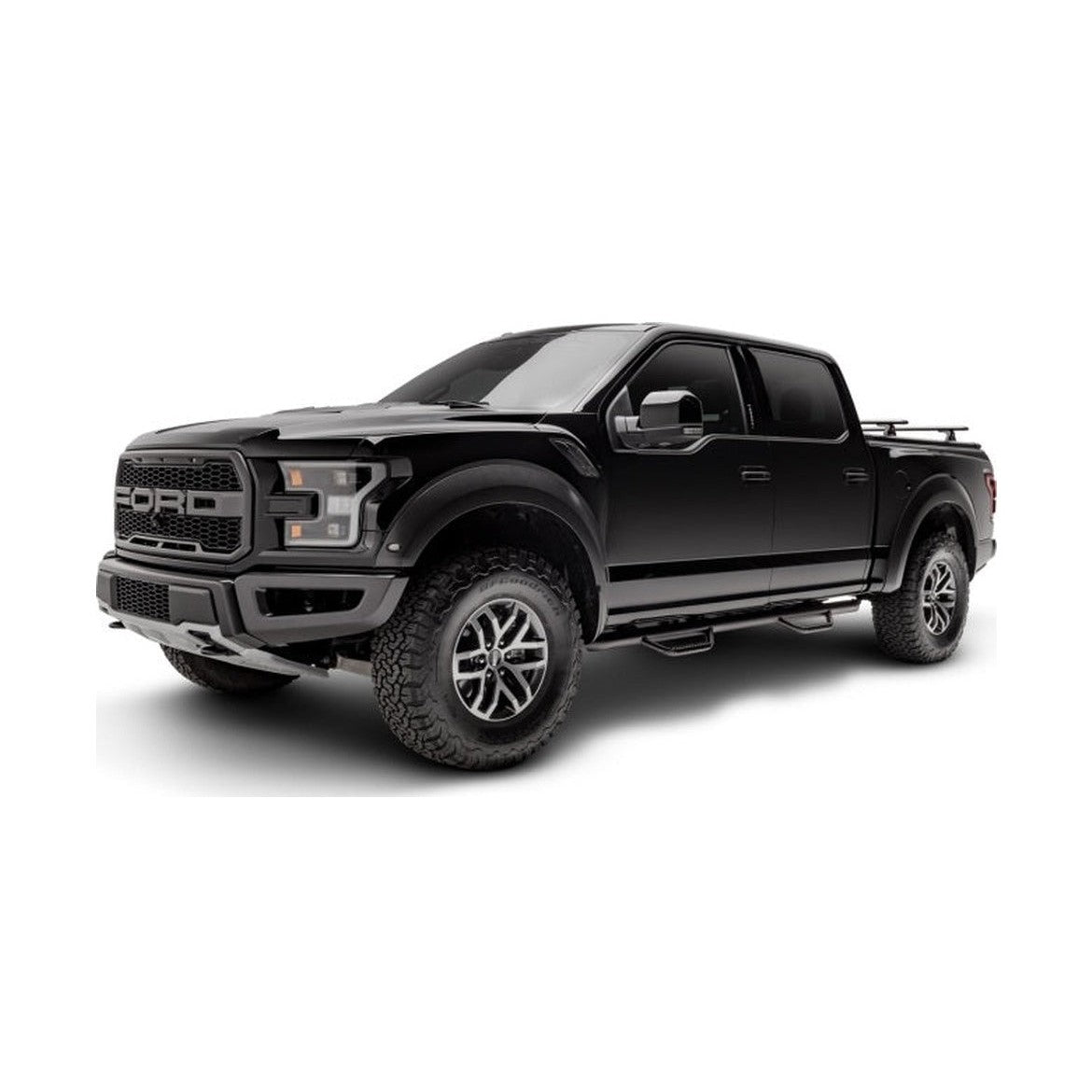 N-Fab N-Fab Nerf Step 15-17 Ford F-150 SuperCrew - Tex. Black - Cab Length - 3in, installed