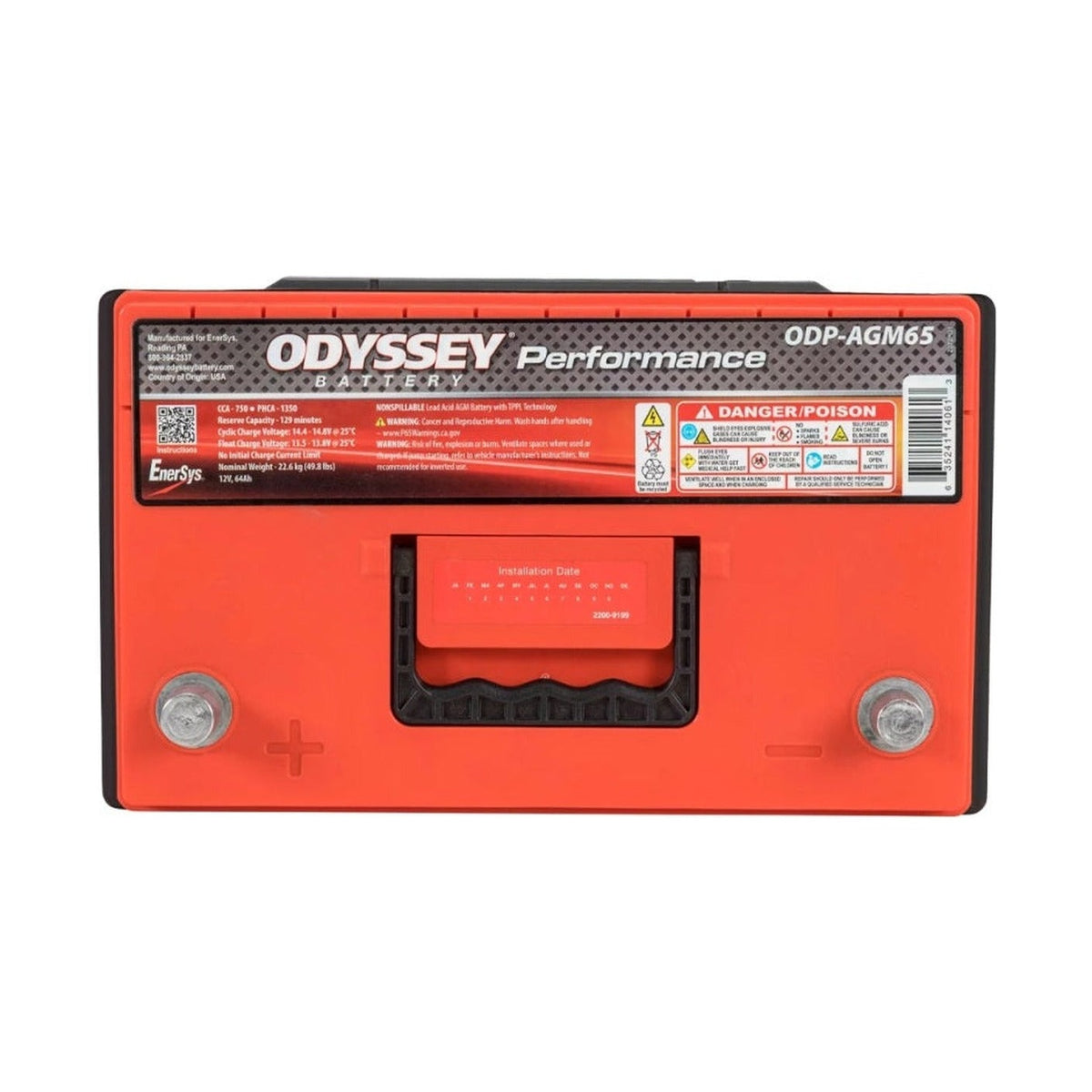 Odyssey Battery Odyssey Battery Auto/Truck/Heavy Duty & Commercial Performance AGM Battery (65-760)