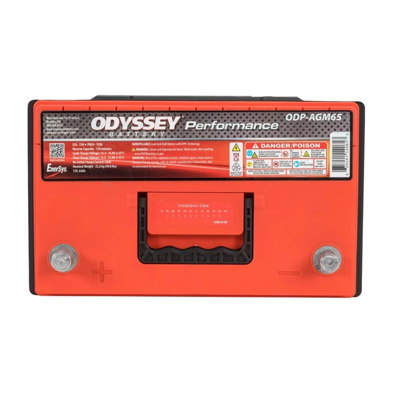 Odyssey Battery Odyssey Battery Auto/Truck/Heavy Duty & Commercial Performance AGM Battery (65-760)
