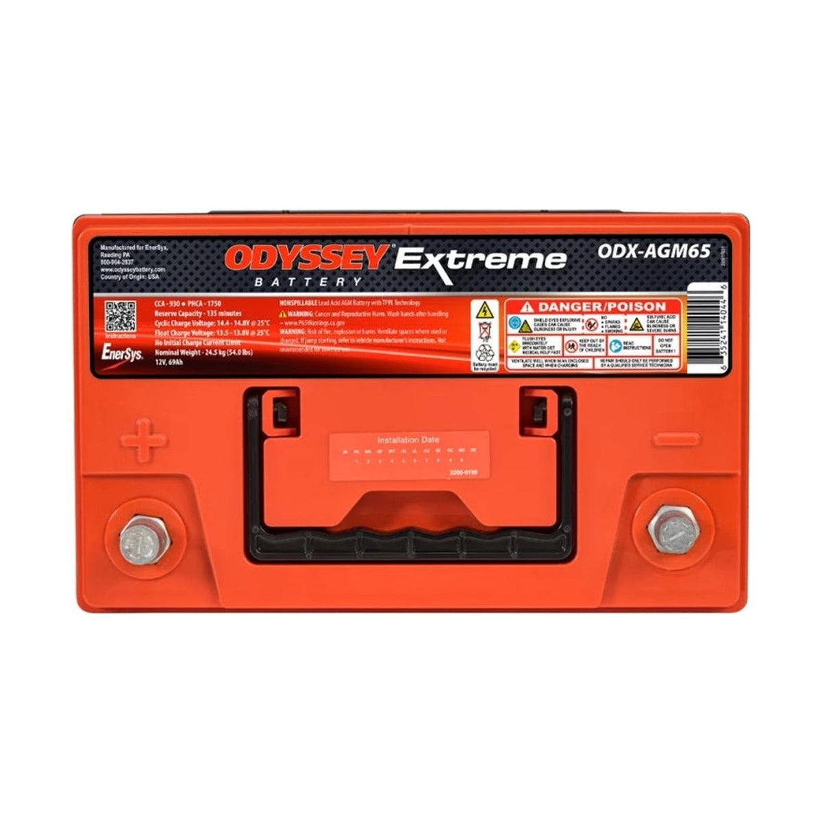 Odyssey Battery Odyssey Battery Auto/Truck/Heavy Duty & Commercial Extreme AGM Battery (65-PC1750T)