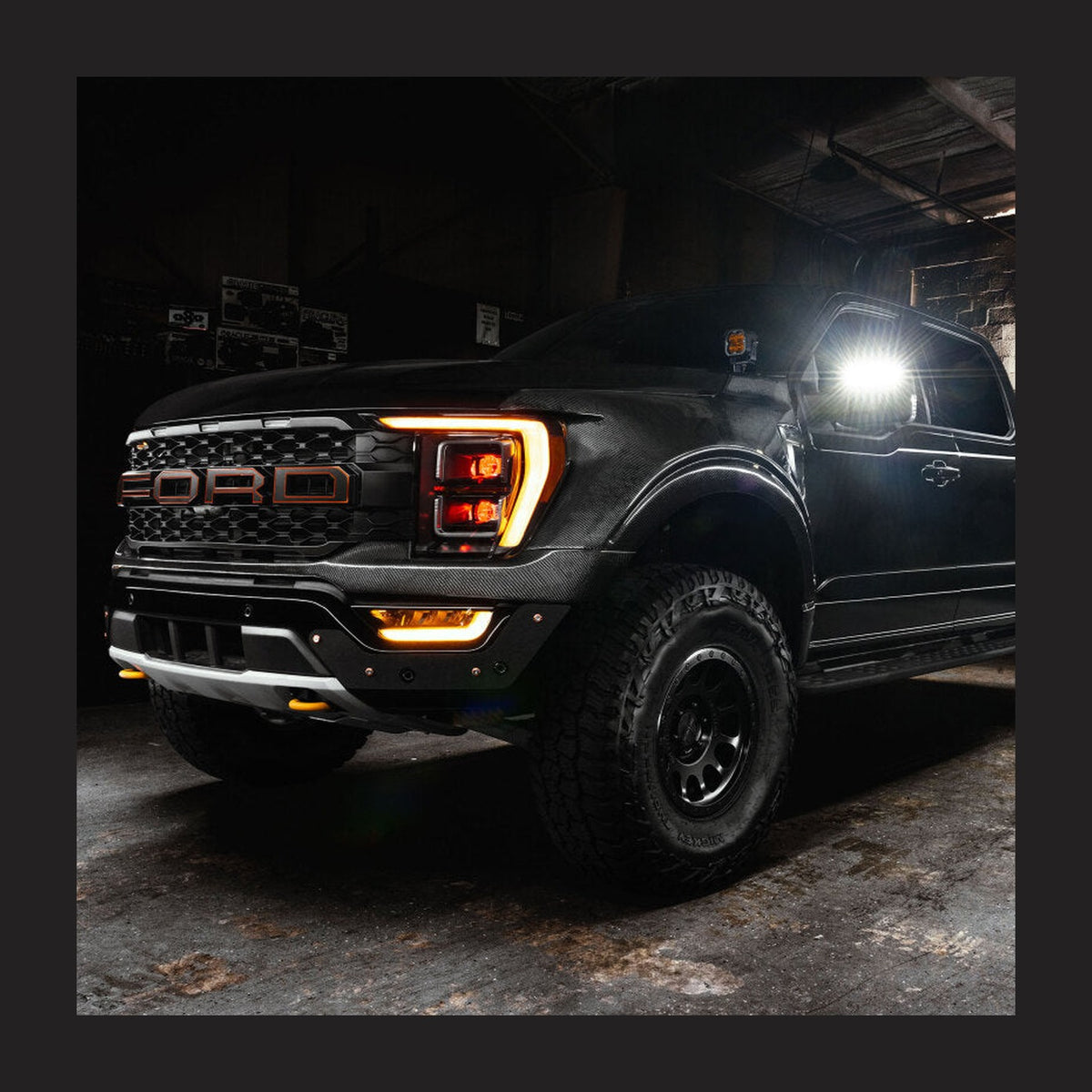 ORACLE Lighting Oracle 21-25 Ford F150 LED Off-Road Side Mirror Ditch Lights - White LED, installed