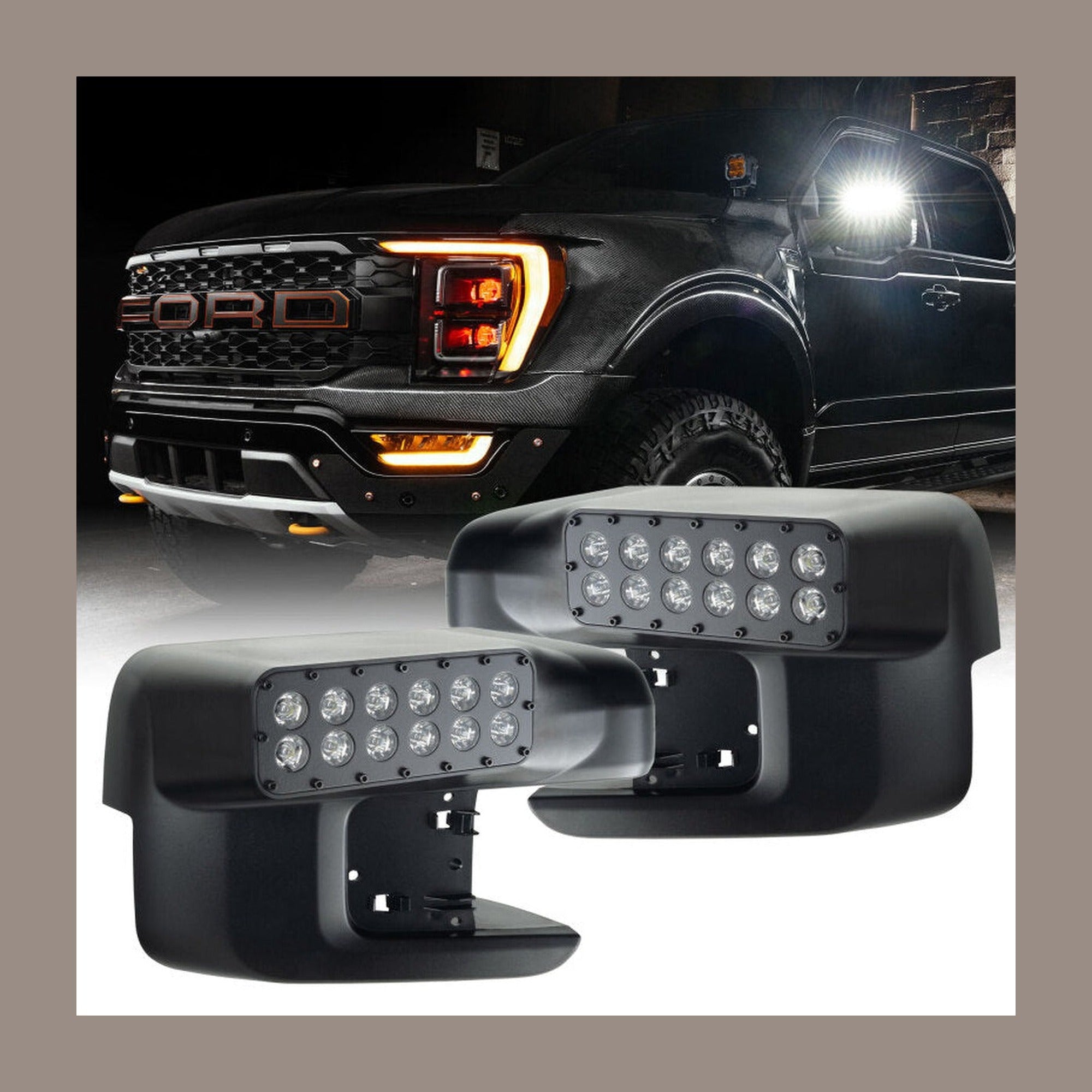 ORACLE Lighting Oracle 21-25 Ford F150 LED Off-Road Side Mirror Ditch Lights - White LED