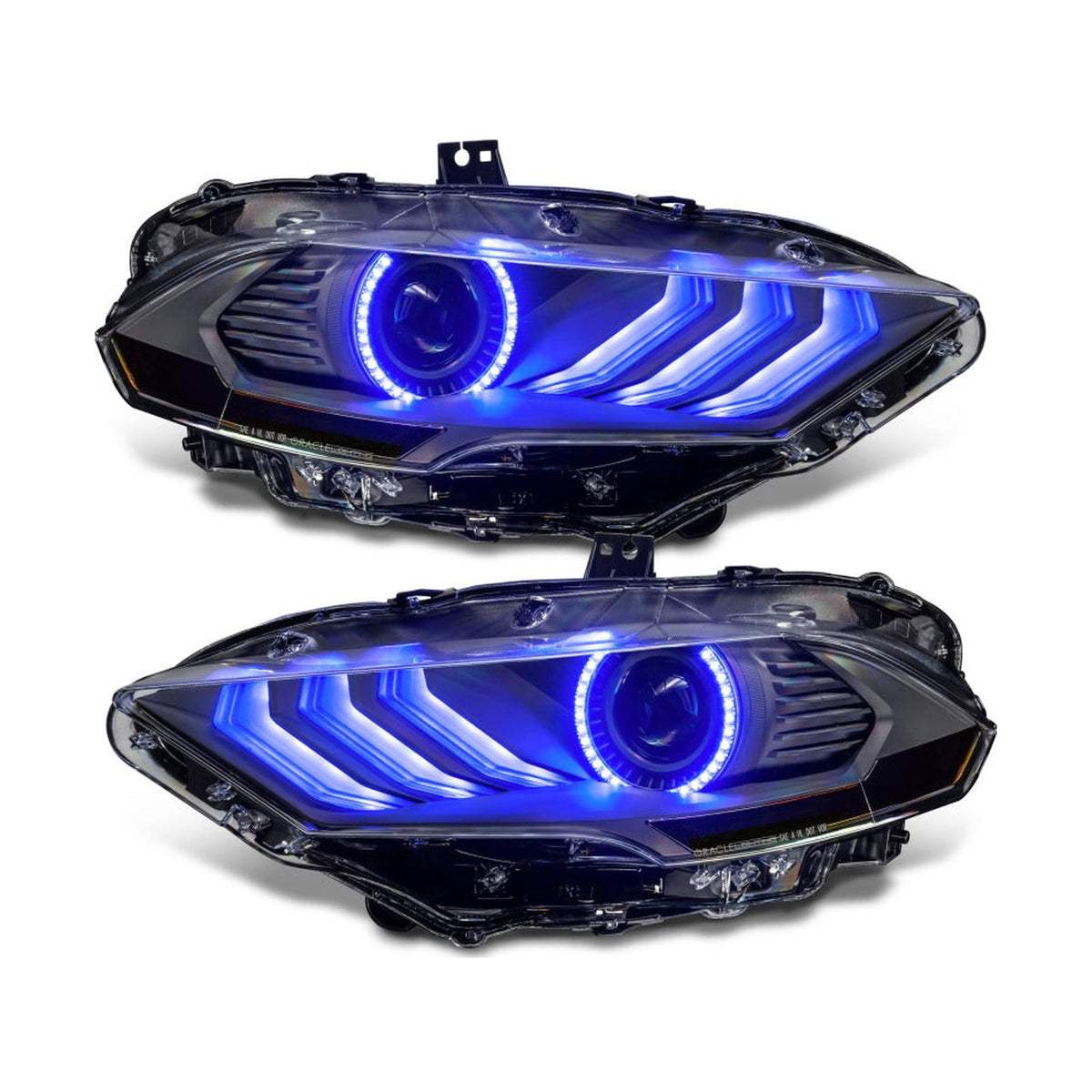 ORACLE Lighting Oracle Lighting 18-23 Ford Mustang Dynamic ColorSHIFT LED Headlights - Black Series