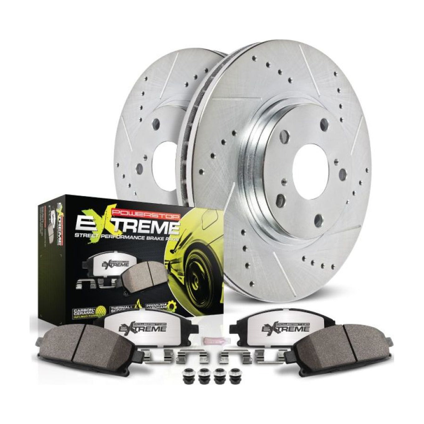 PowerStop Power Stop 05-11 Ford Mustang Rear Z26 Street Warrior Brake Kit