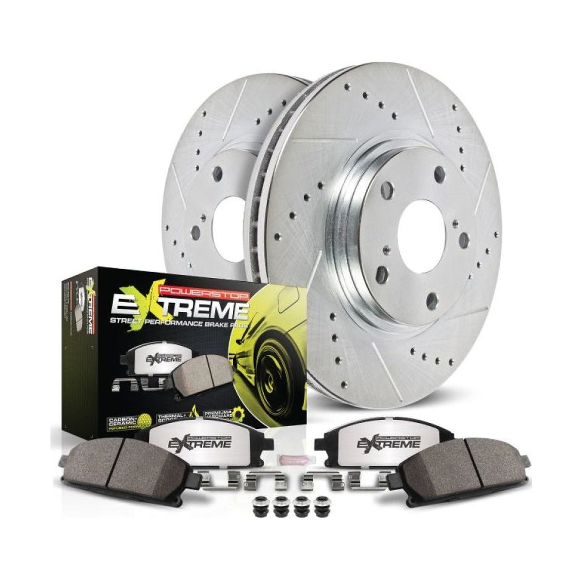 PowerStop Power Stop 05-11 Ford Mustang Rear Z26 Street Warrior Brake Kit