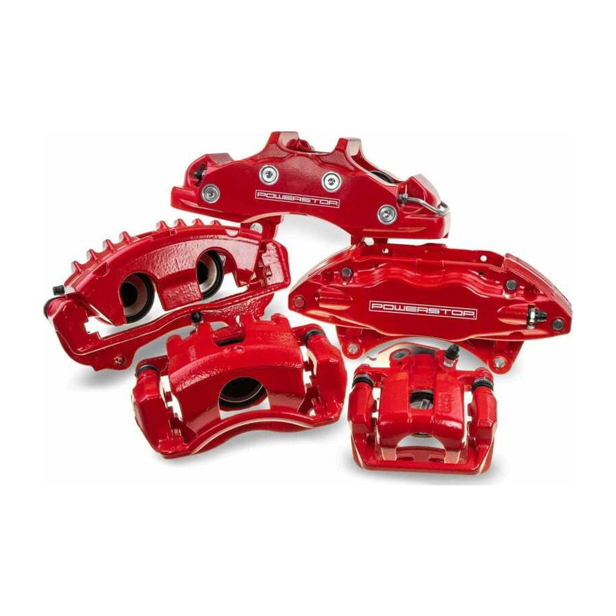 PowerStop Power Stop 04-11 Ford F-150 Rear Red Calipers w/o Brackets - Pair