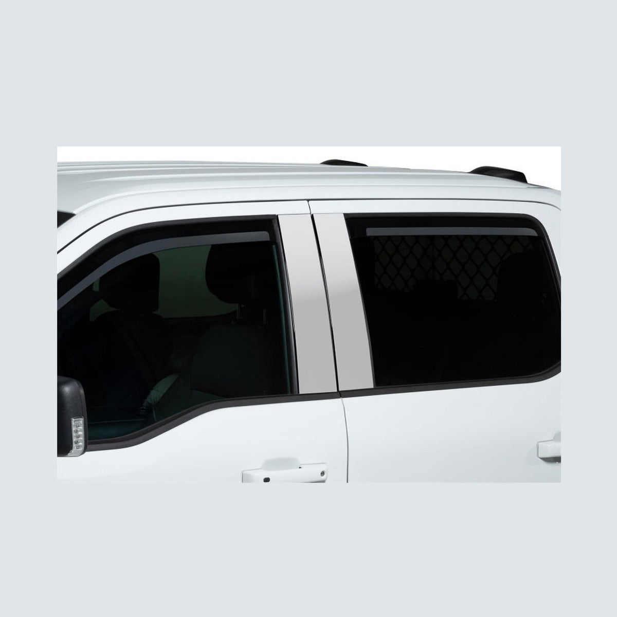 Putco Putco 2021 Ford F-150 Super Crew Element Chrome Window Visors (Set of 4)