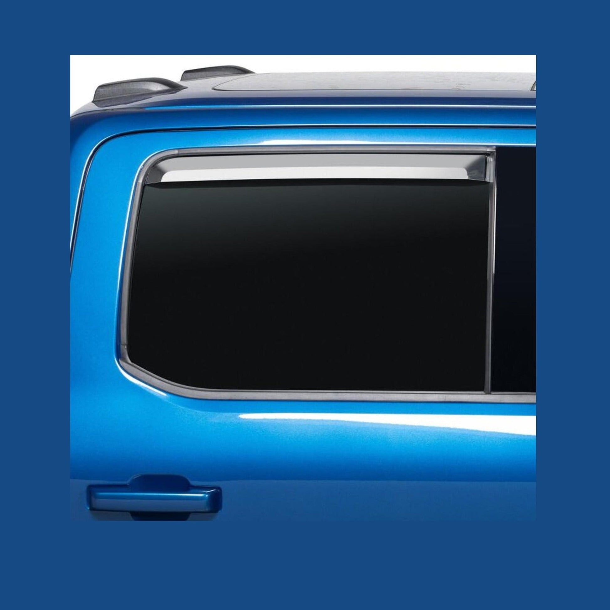 Putco Putco 2021 Ford F-150 Super Crew Element Chrome Window Visors (Set of 4), installed