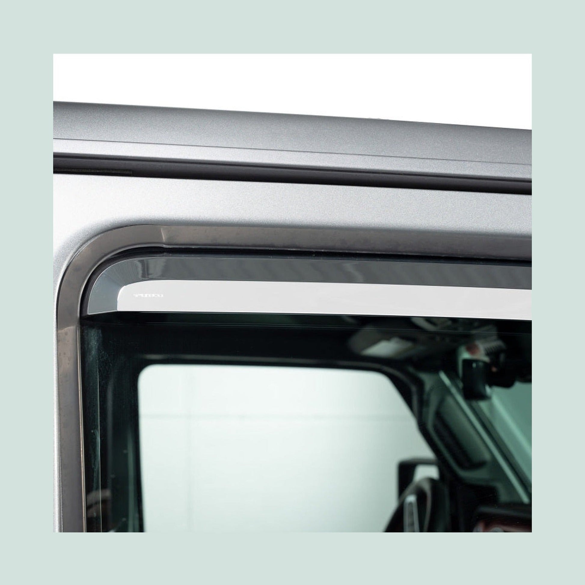 Putco Putco 2021 Ford F-150 Super Crew Element Chrome Window Visors (Set of 4), installed