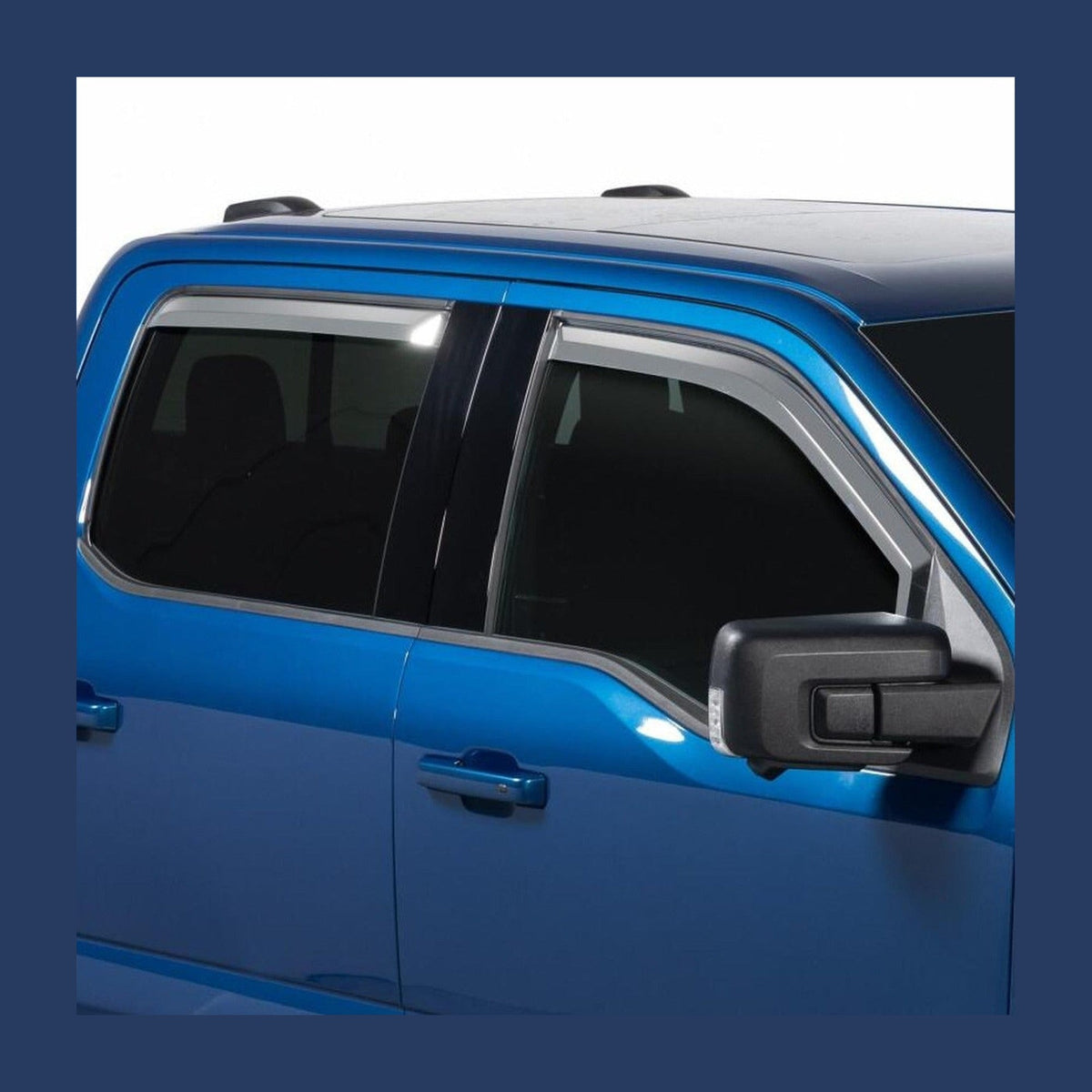 Putco Putco 2021 Ford F-150 Super Crew Element Chrome Window Visors (Set of 4)