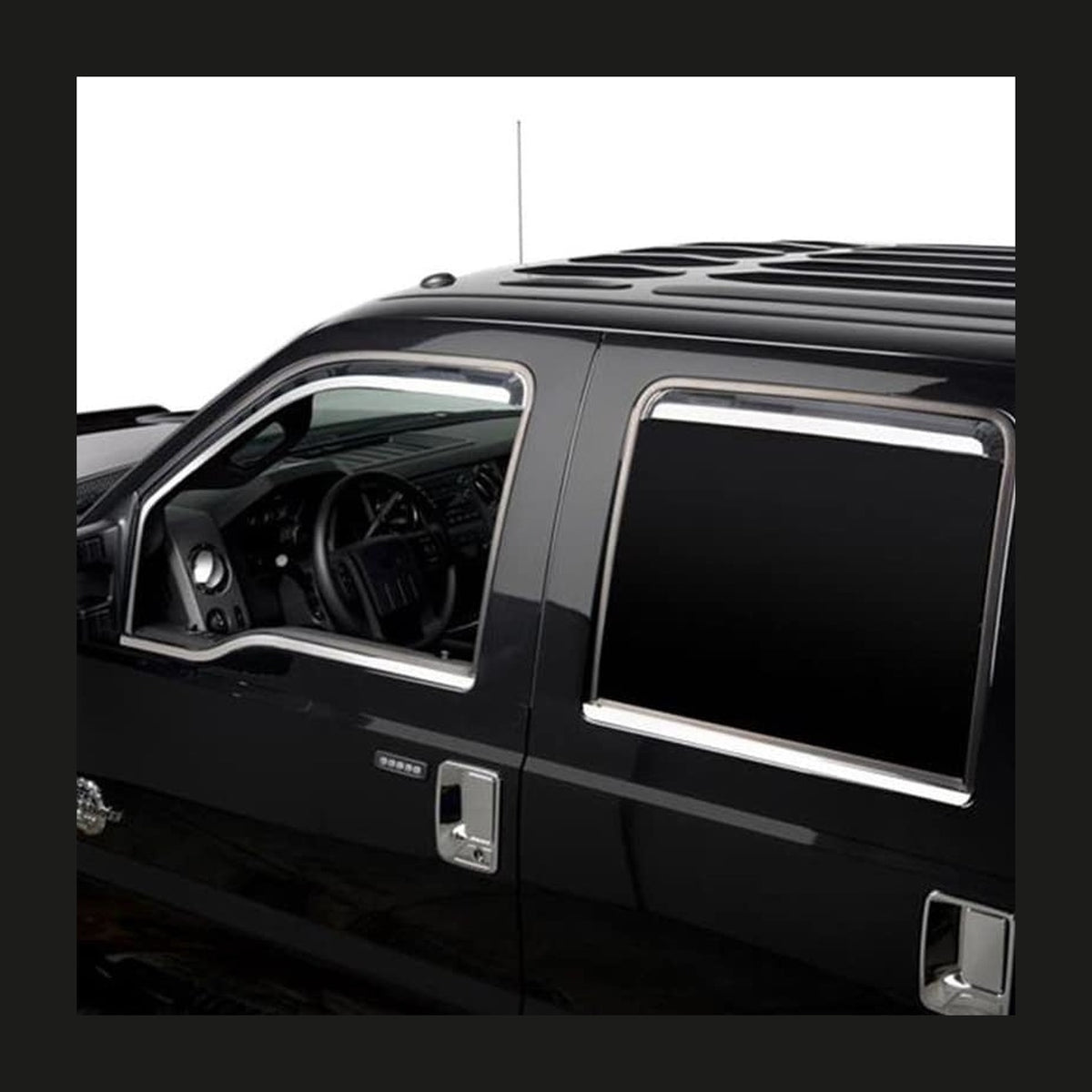 Putco Putco 17-20 Ford SuperDuty - Crew Cab (Set of 4) Element Chrome Window Visors
