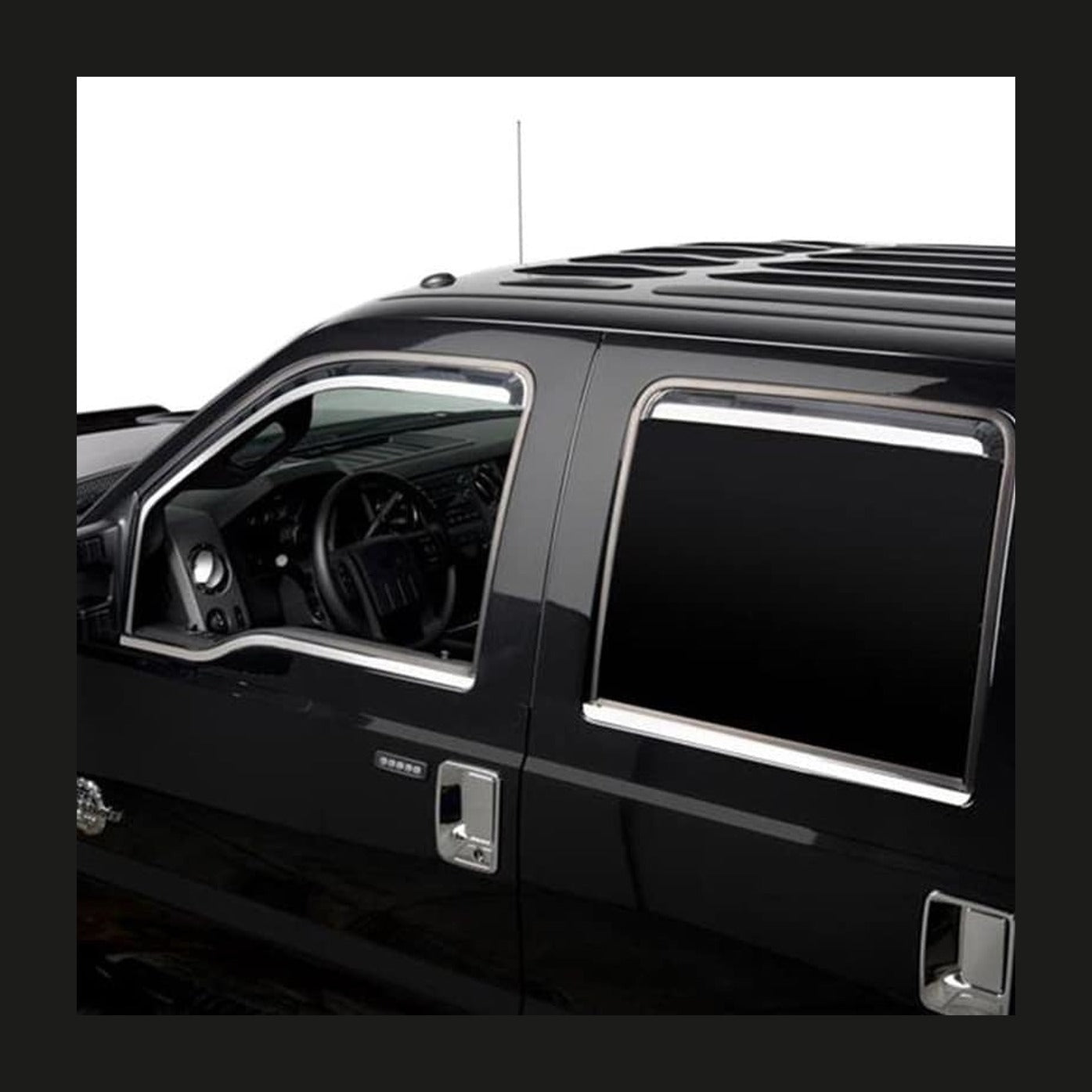 Putco Putco 17-20 Ford SuperDuty - Crew Cab (Set of 4) Element Chrome Window Visors