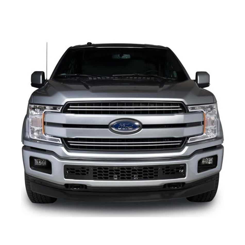 Putco Putco 18-20 Ford F-150 - Hex Shield - Black Powder Coated Bumper Grille Inserts, installed