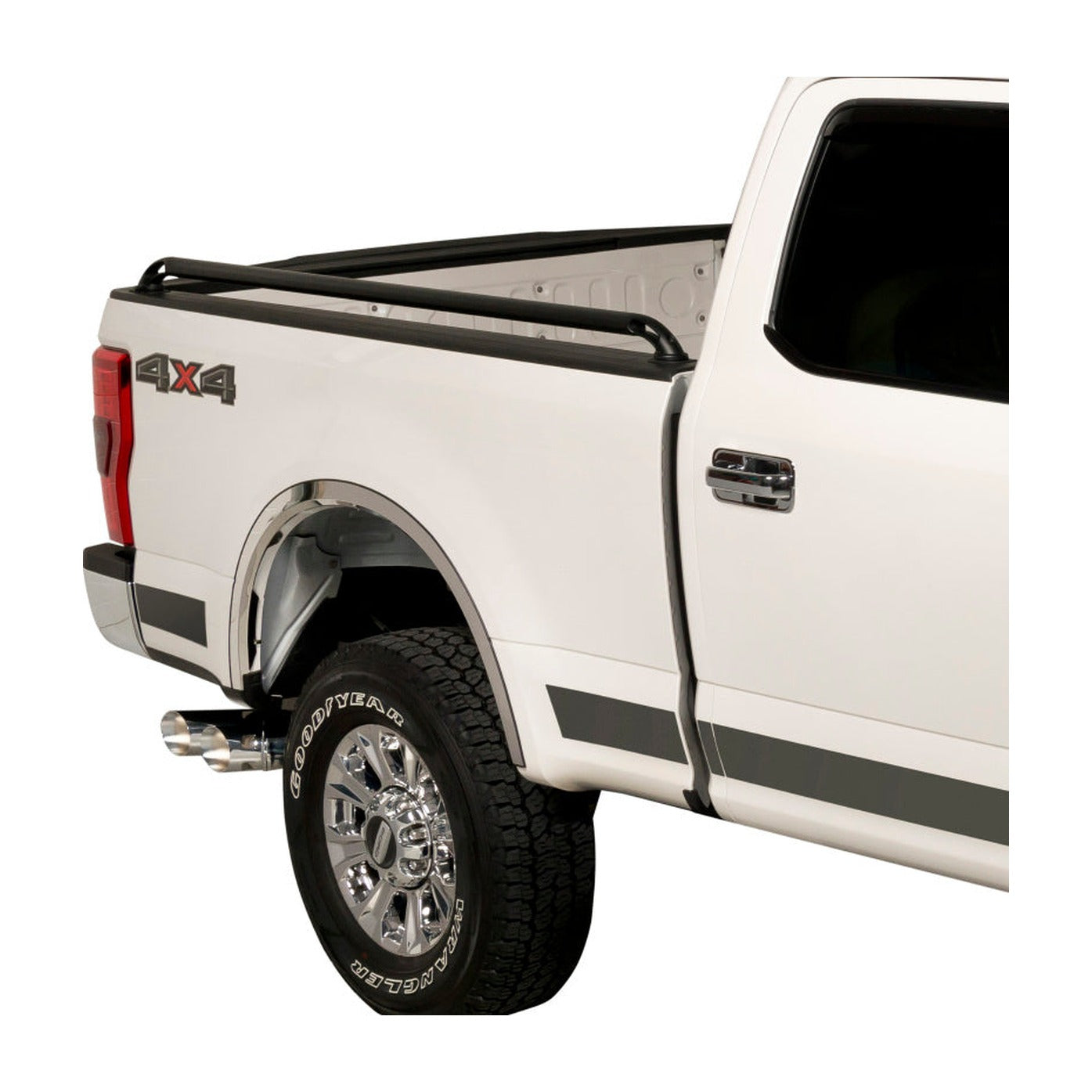 Putco Putco 15-20 Ford F-150 - 5.5ft Bed Locker Side Rails - Black Powder Coated, installed